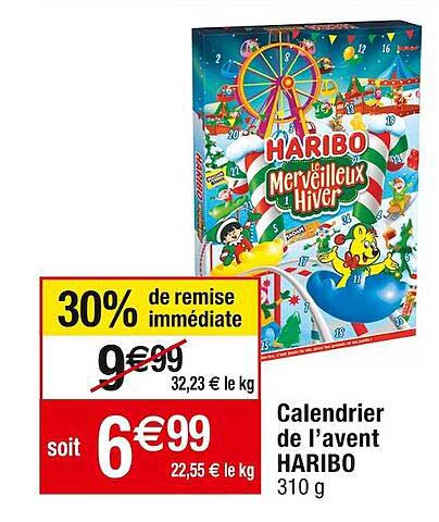calendrier de l'avent haribo