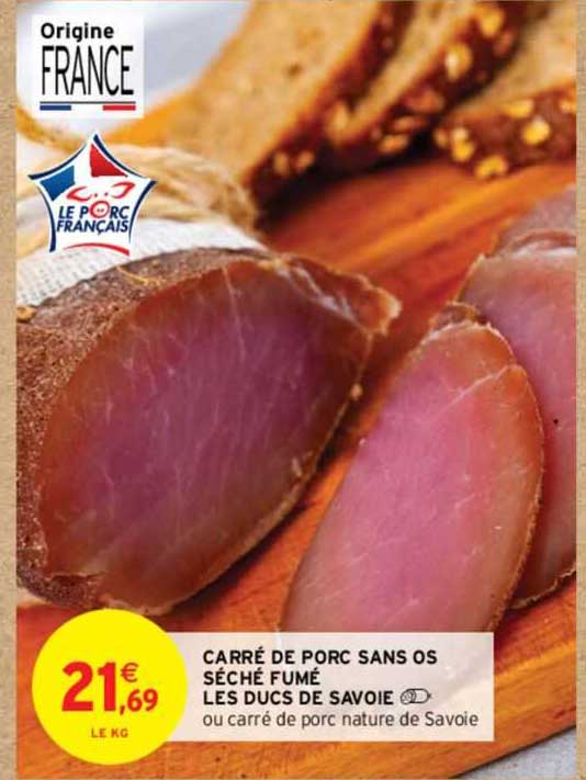 carré de porc sans os séché fumé les ducs de savoie