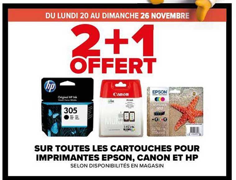 cartouches pour imprimantes epson, canon et hp