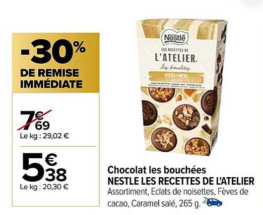 chocolat les bouchées nestlé les recettes de l'atelier