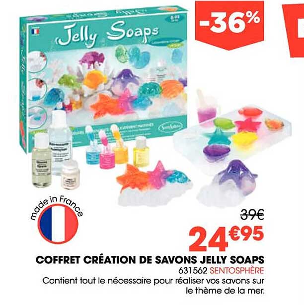coffret création de savons jelly soaps