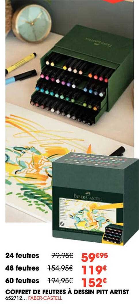 coffret de feutres à dessin pitt artist