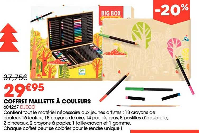 coffret mallette à couleurs djeco