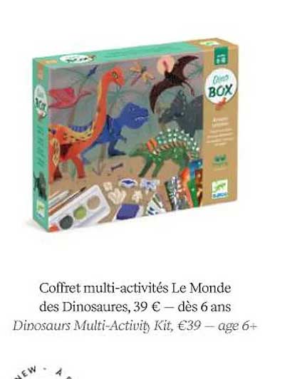 coffret multi-activités le monde des dinosaures