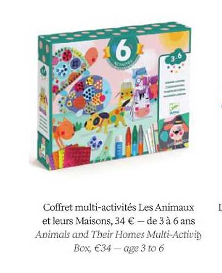 coffret multi-activités les animaux et leurs maisons