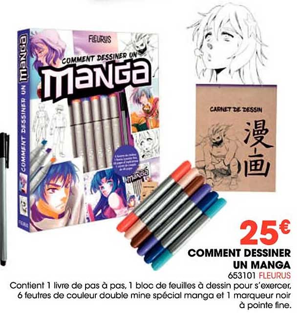 comment dessiner un manga fleurus
