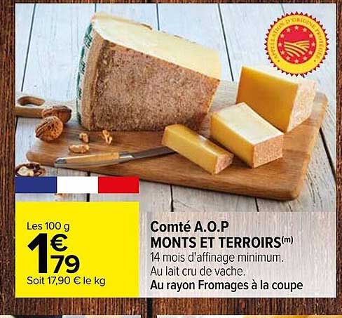comté a.o.p. monts et terroirs