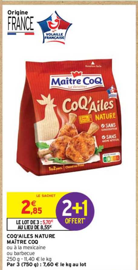 coq'ailes nature maître coq