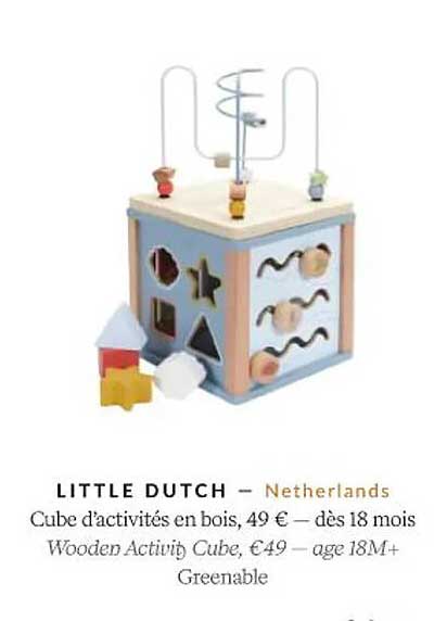 cube d'activités en bois - little dutch