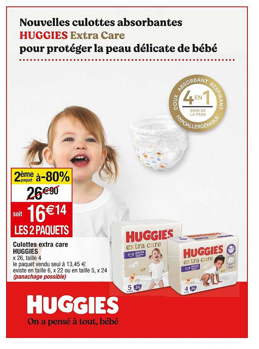 Culottes Extra Care Huggies