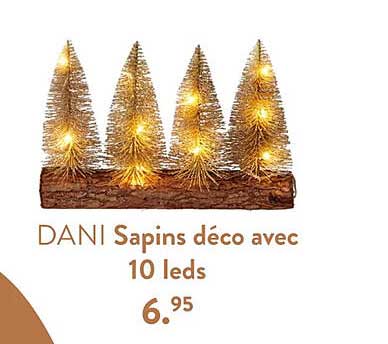 Dani Sapins Déco Avec 10 Leds