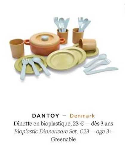 dantoy dînette en bioplastique