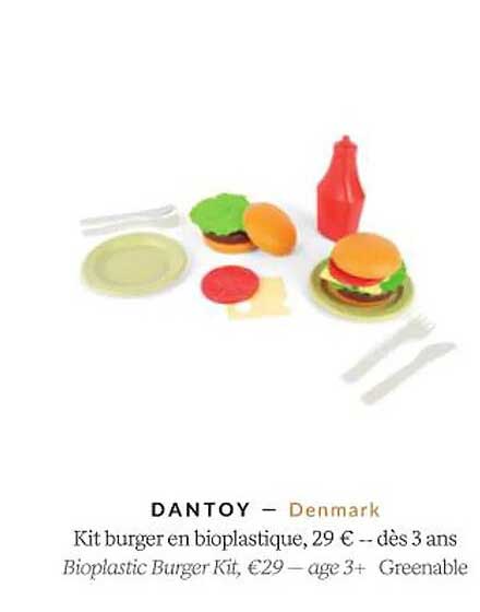 dantoy kit burger en bioplastique