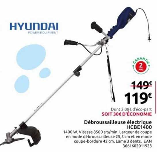 Débroussailleuse électrique Hcbe1400 Hyundai