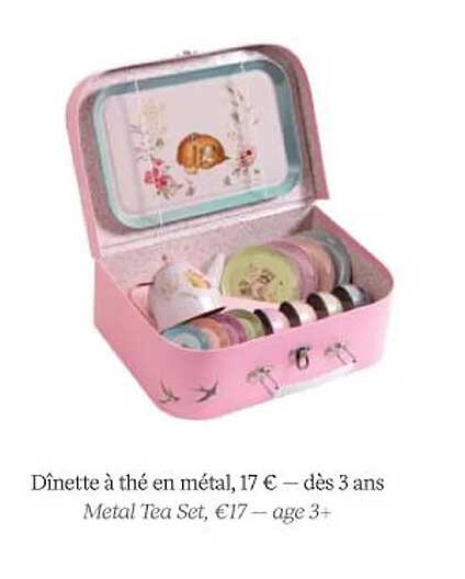 dînette à thé en métal