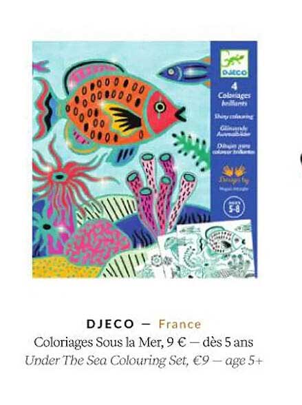 djeco coloriages sous la mer