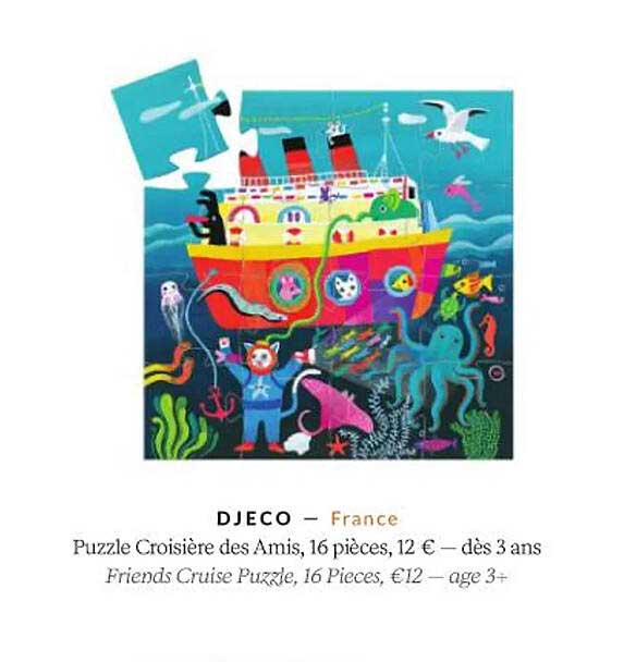 djeco puzzle croisière des amis
