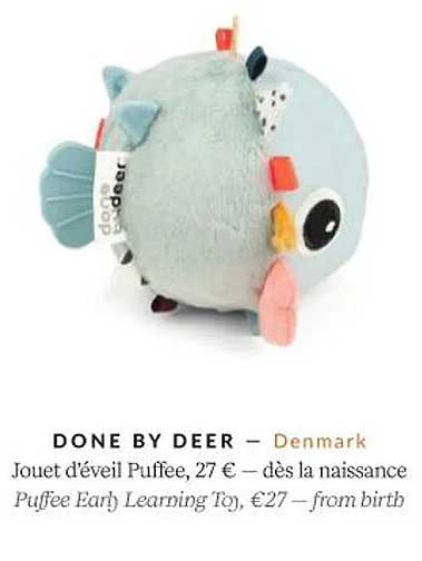 done by deer - jouet d'éveil puffee