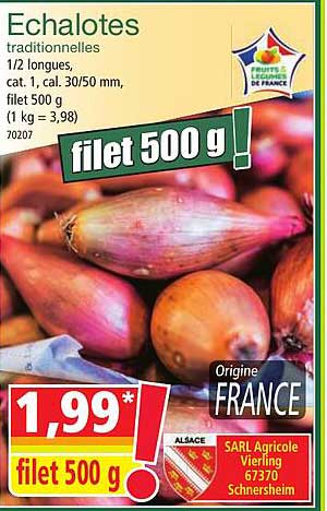 échalotes traditionnelles