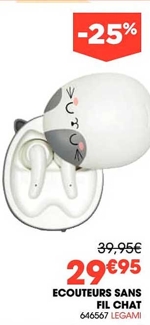 Ecouteurs Sans Fil Chat