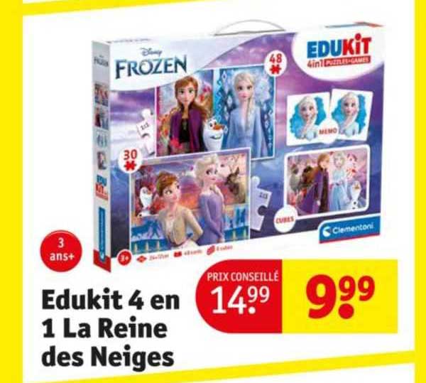 edukit 4 en 1 la reine des neiges