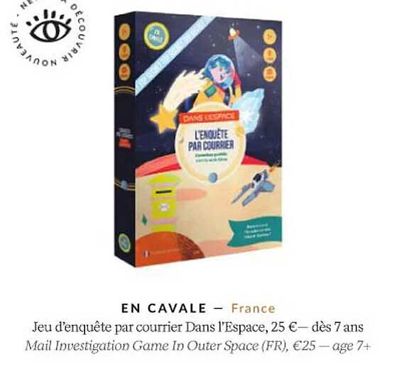 en cavale jeu d'enquête par courrier dans l'espace