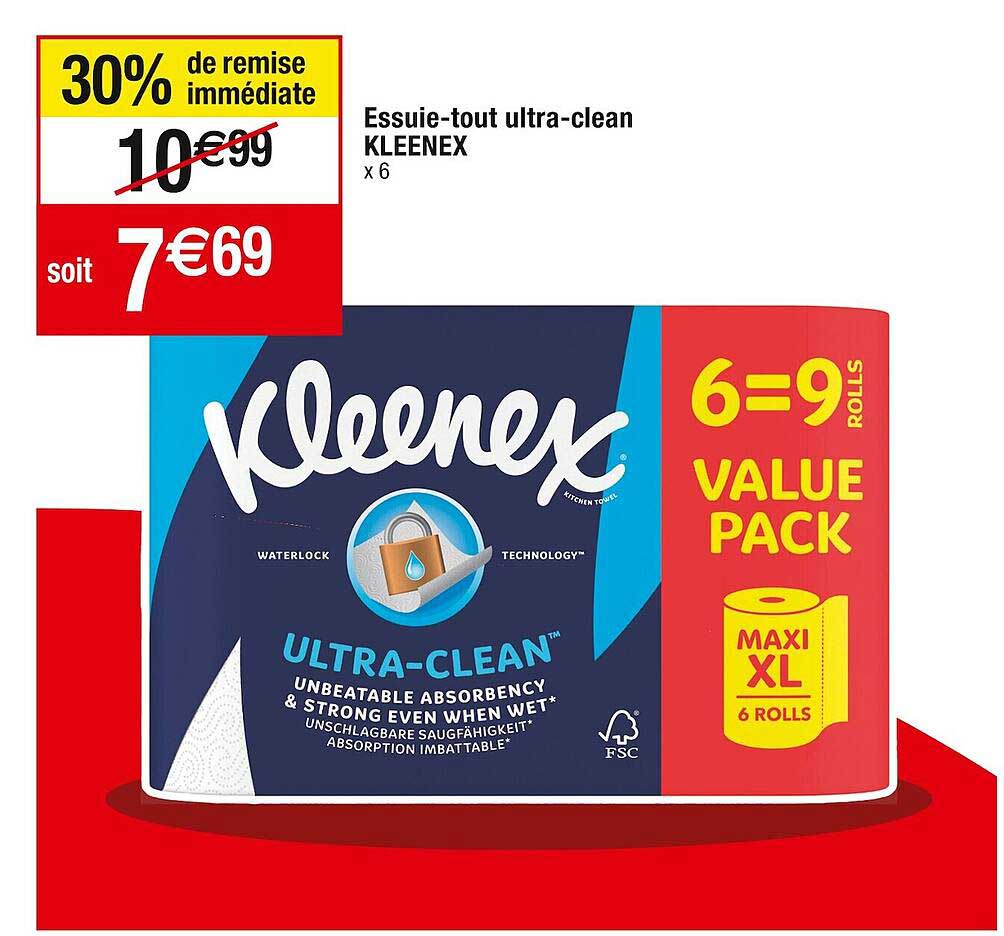 essuie-tout ultra-clean kleenex
