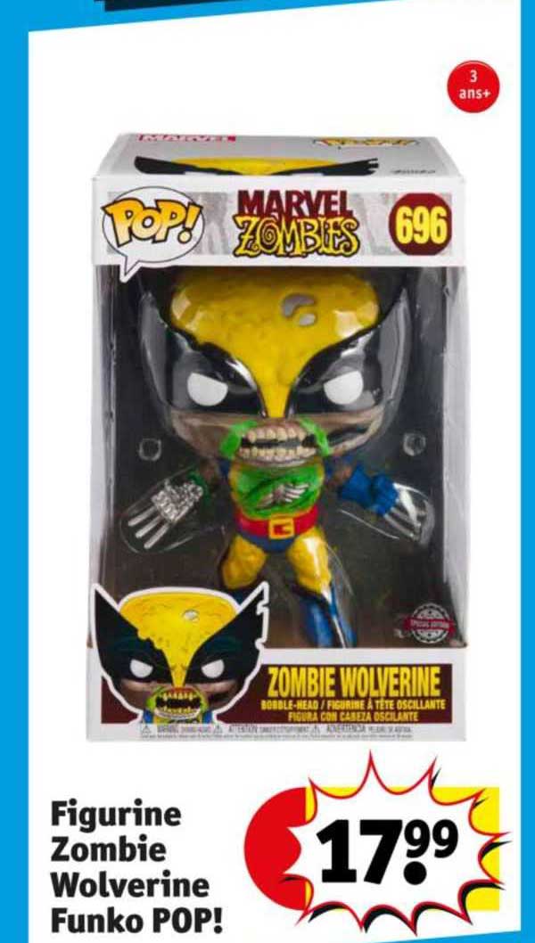 figurine zombie wolverine funko pop!