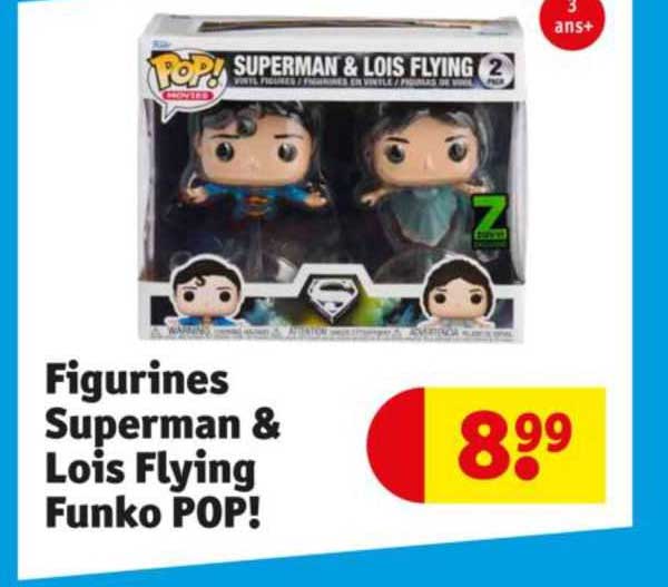 figurines superman & lois flying funko pop!