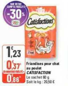 friandises pour chat au poulet catisfaction