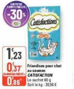 friandises pour chat au saumon catisfaction