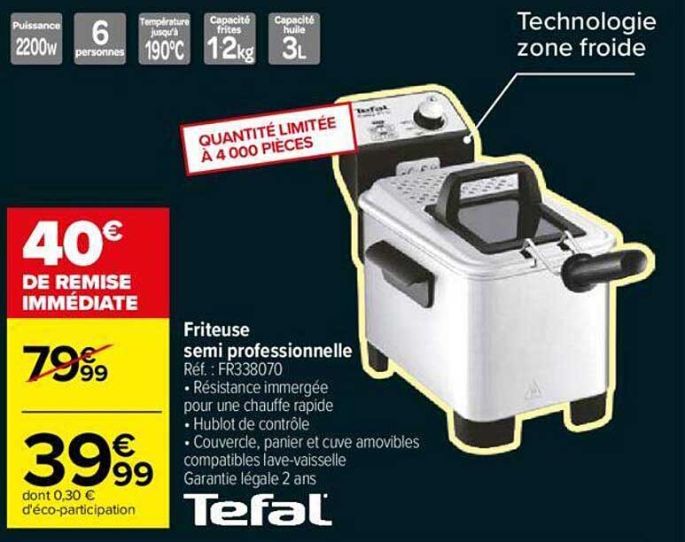 friteuse semi professionnelle tefal