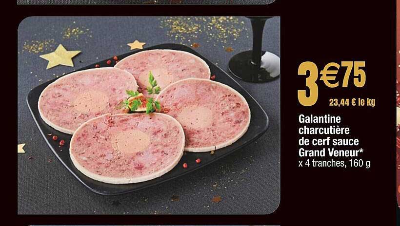 galantine charcutière de cerf sauce grand veneur