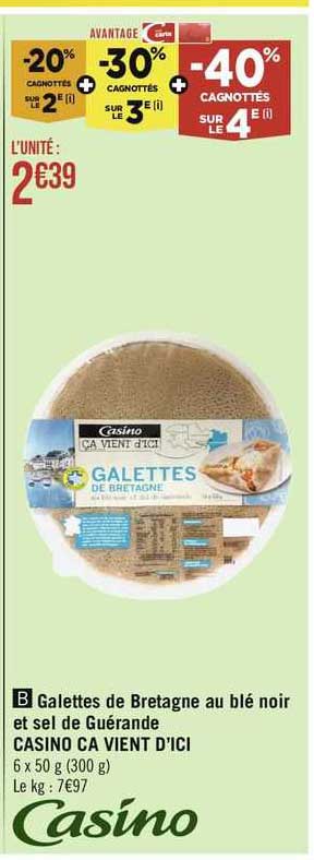 galettes de bretagne au blé noir et sel de guérande casino ça vient d'ici