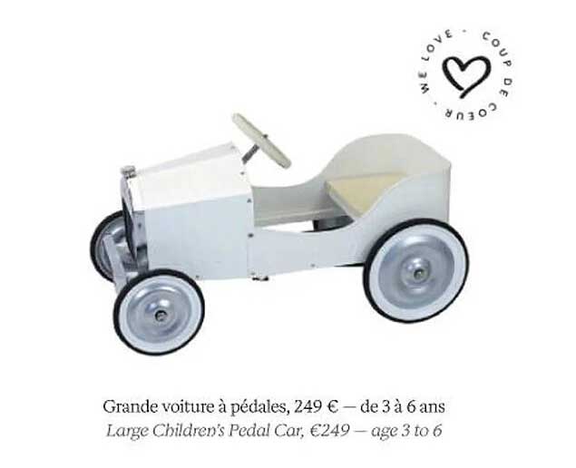 grande voiture à pédales