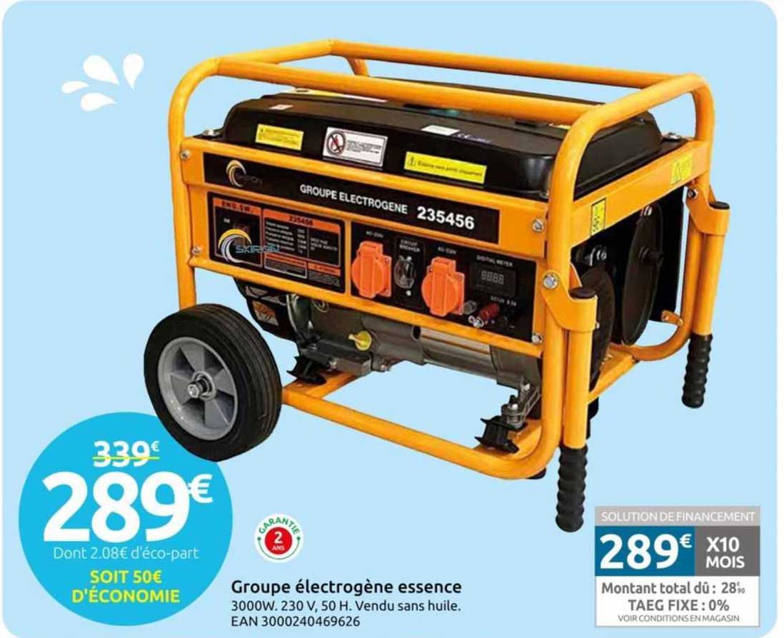 groupe électrogène essence