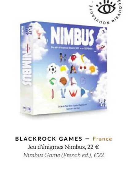 jeu d'énigmes nimbus - blackrock games