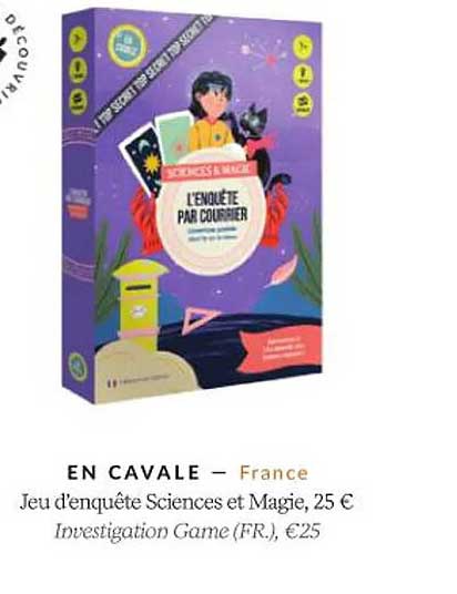 jeu d'enquête sciences et magie - en cavale