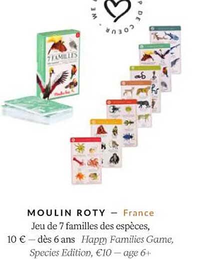 Jeu De 7 Familles Des Espèces - Moulin Roty