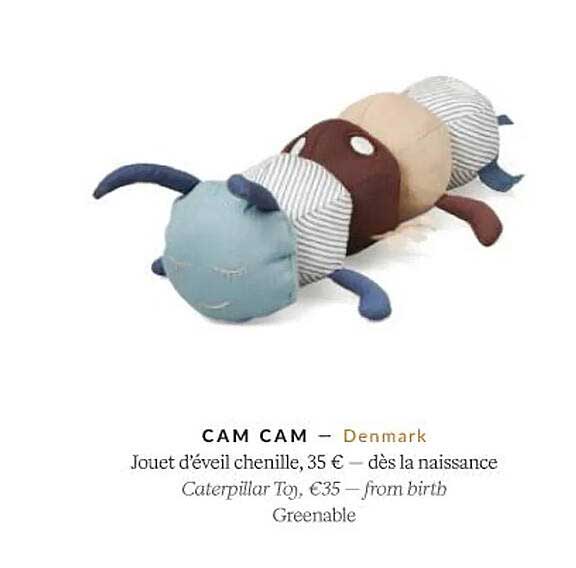 jouet d'éveil chenille - cam cam