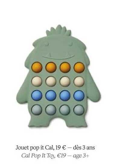 jouet pop et cal