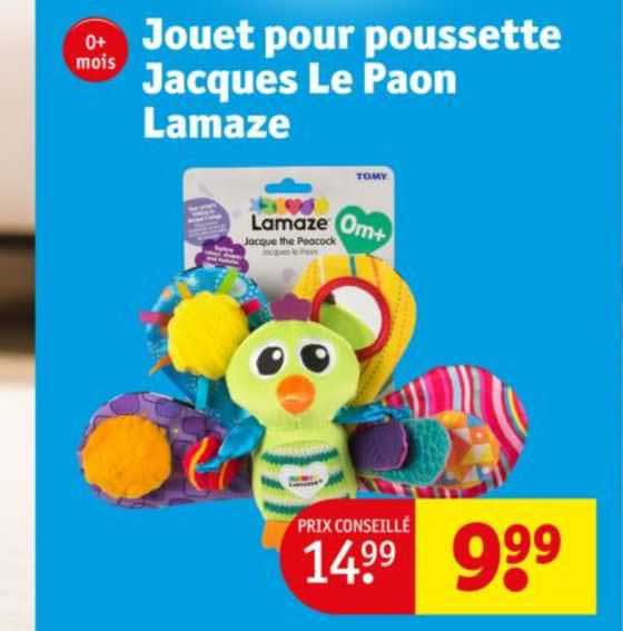 jouet pour poussette jacques le paon lamaze