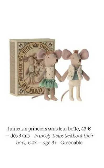 jumeaux princiers sans leur boîte