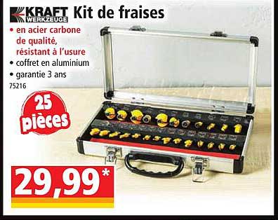 kit de fraises kraft werkzeuge