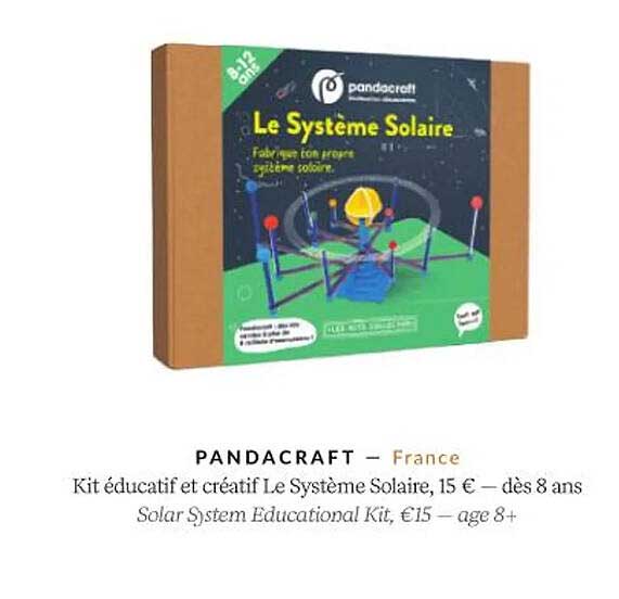 Kit éducatif Et Créatif Le Système Solaire - Pandacraft