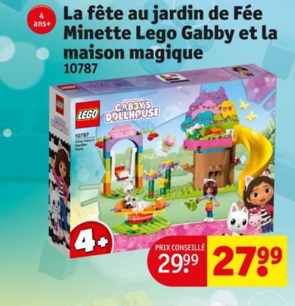 la fête au jardin de fée minette lego gabby et la maison magique