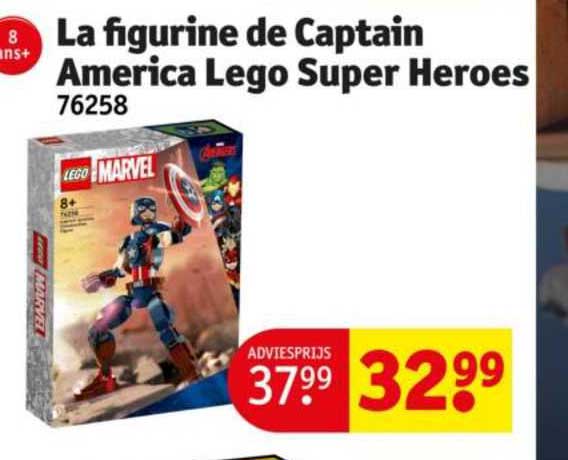 la figurine de captain america lego super heroes 76258