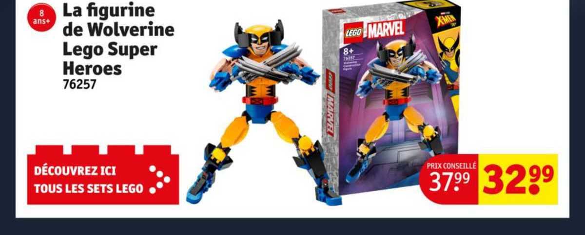 la figurine de wolverine lego super heroes 76257