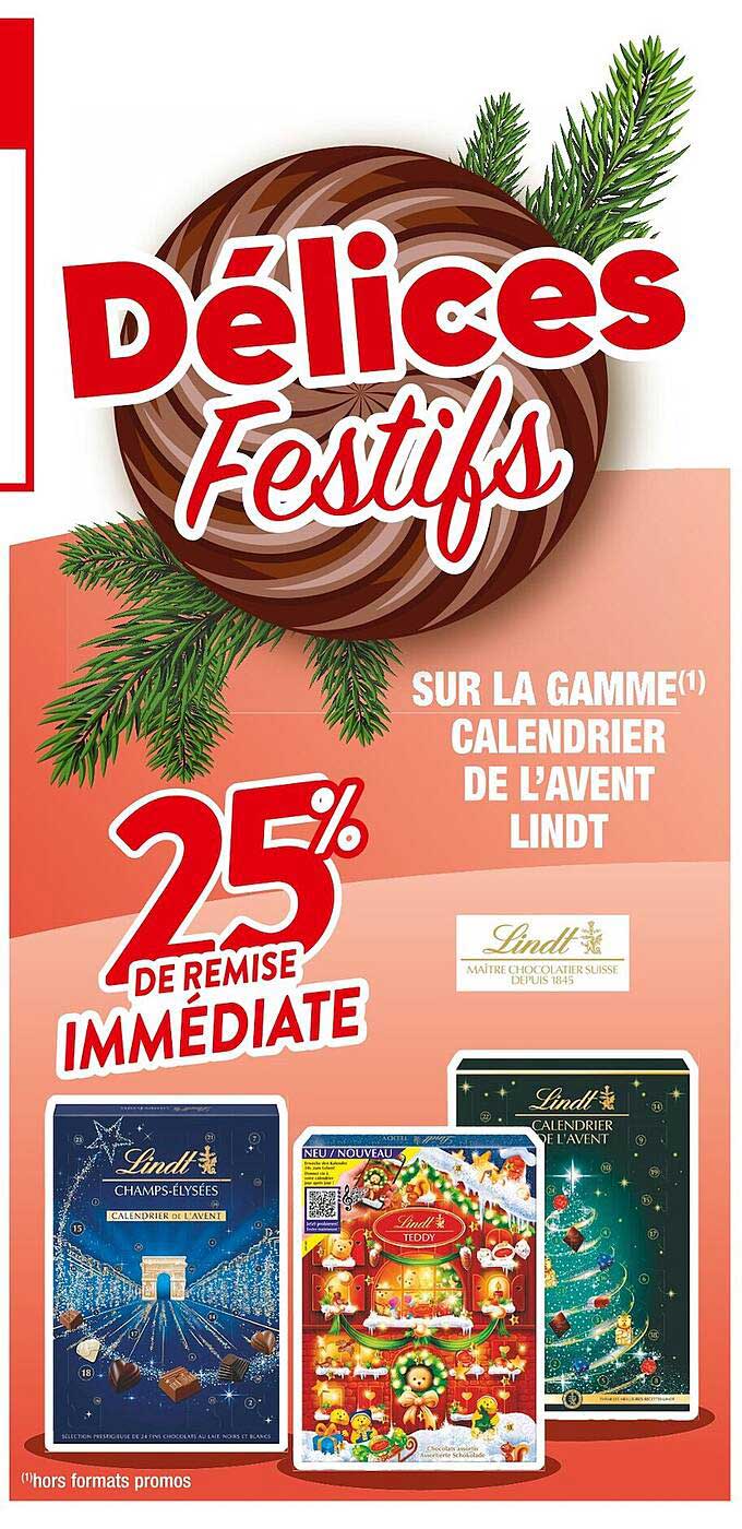 la gamme calendrier de l'avent lindt