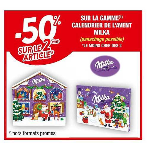 la gamme calendrier de l'avent milka